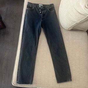 AGOLDE Size 26 Straight Black Jeans